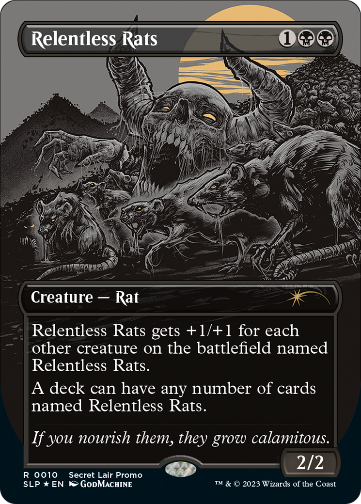 Relentless Rats (Borderless) [Secret Lair Showdown] | Boutique FDB TCG