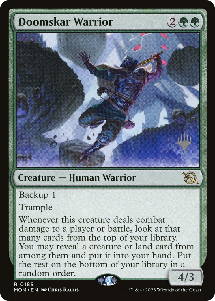 Doomskar Warrior (Promo Pack) [March of the Machine Promos] | Boutique FDB TCG