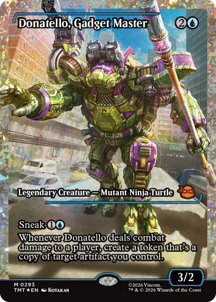 Donatello, Gadget Master (Showcase) (Fracture Foil) [Teenage Mutant Ninja Turtles] | Boutique FDB TCG