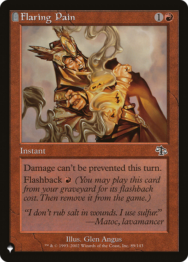 Flaring Pain [The List Reprints] | Boutique FDB TCG