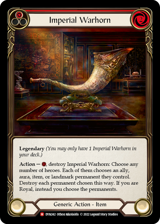 Imperial Warhorn [DYN242] (Dynasty)  Rainbow Foil | Boutique FDB TCG