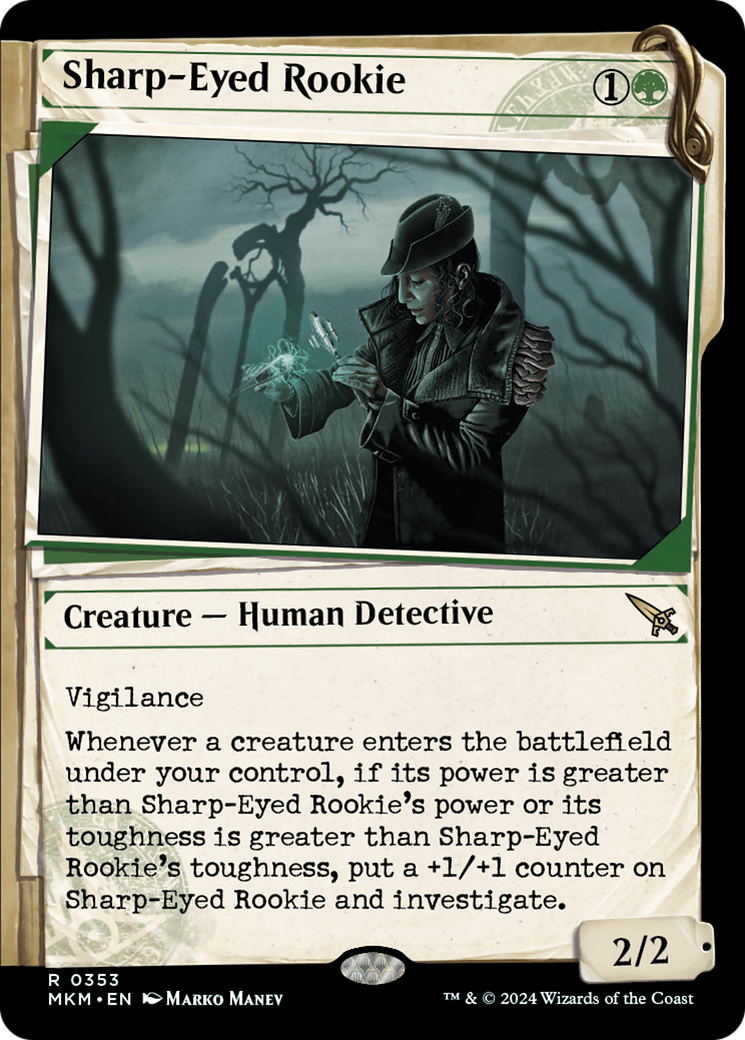Sharp-Eyed Rookie (Showcase) [Murders at Karlov Manor] | Boutique FDB TCG