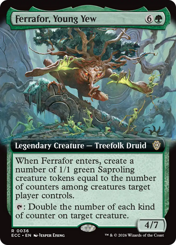 Ferrafor, Young Yew (Extended Art) [Lorwyn Eclipsed Commander] | Boutique FDB TCG