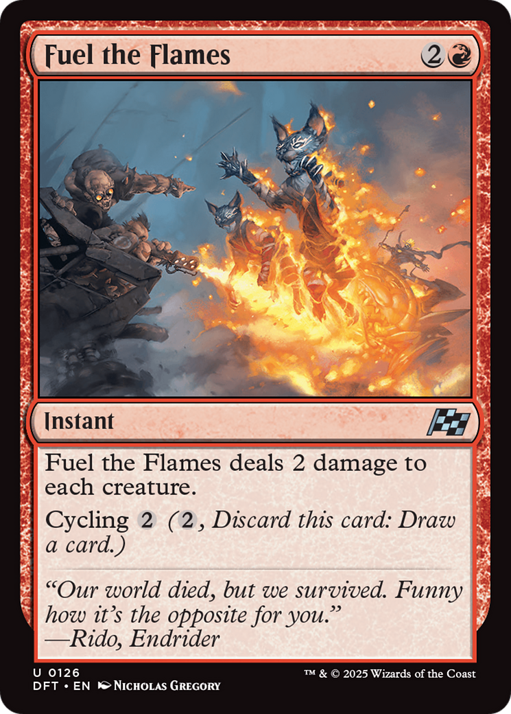 Fuel the Flames [Aetherdrift] | Boutique FDB TCG