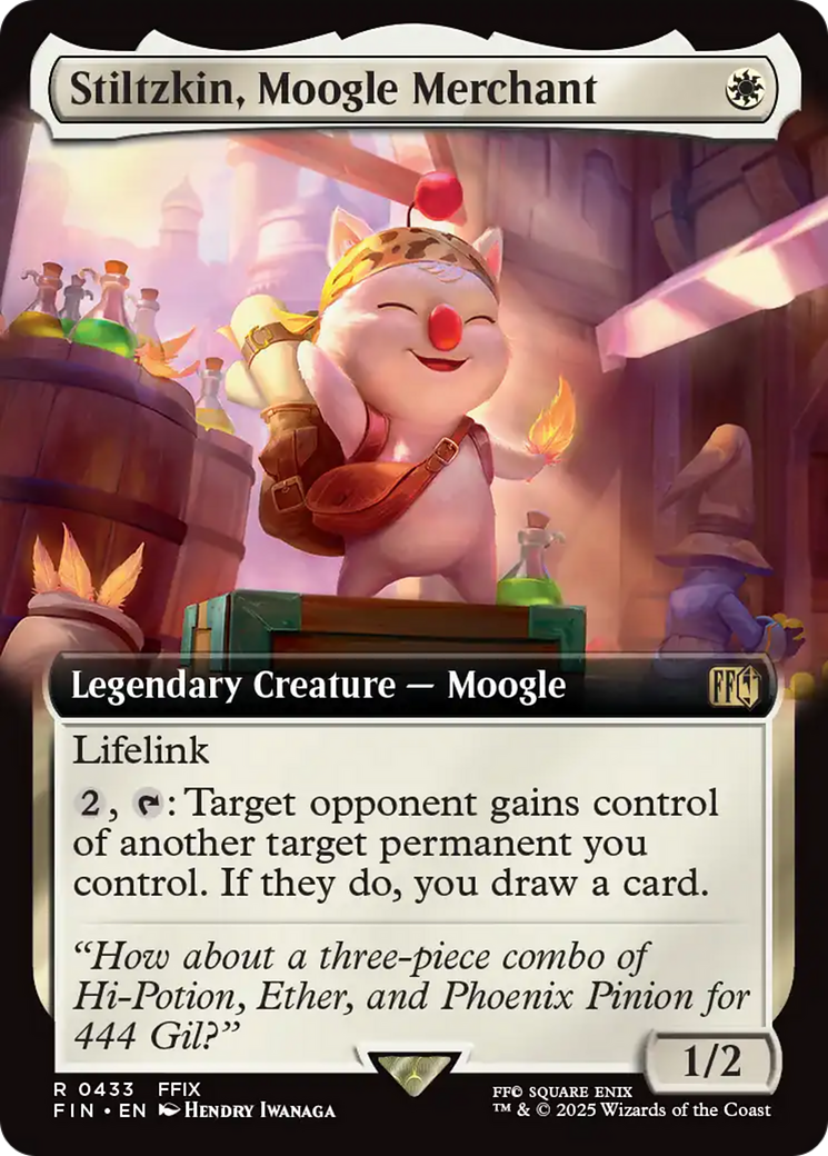 Stiltzkin, Moogle Merchant (Extended Art) [FINAL FANTASY] | Boutique FDB TCG