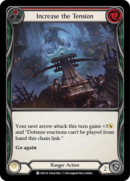 Increase the Tension (Red) [CRU135] (Crucible of War)  1st Edition Rainbow Foil | Boutique FDB TCG