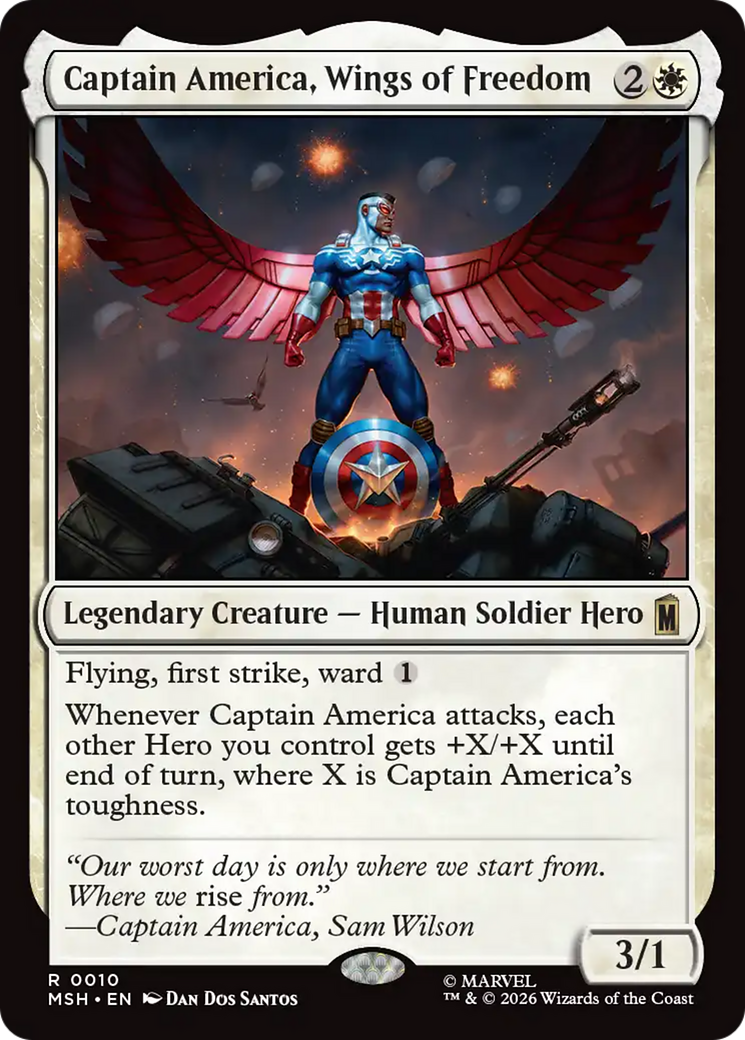Captain America, Wings of Freedom [Marvel Super Heroes] | Boutique FDB TCG