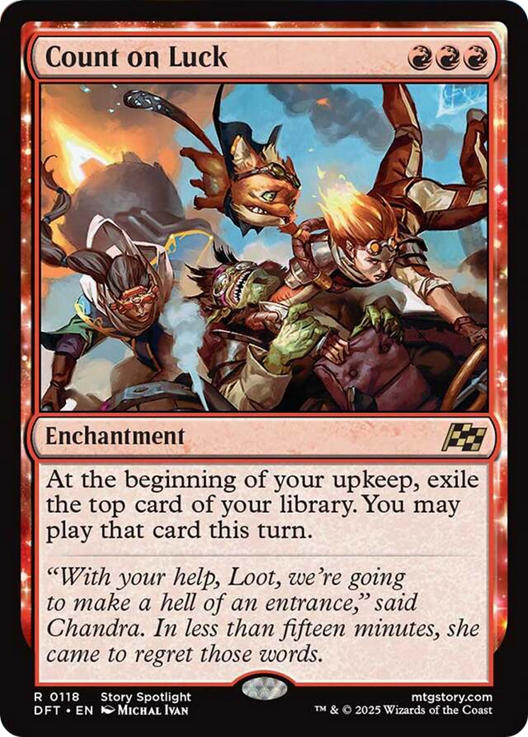 Count on Luck [Aetherdrift] | Boutique FDB TCG