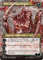 Grist, Voracious Larva // Grist, the Plague Swarm (Borderless) (Textured Foil) [Modern Horizons 3] | Boutique FDB TCG