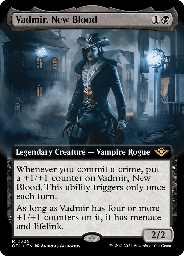 Vadmir, New Blood (Extended Art) [Outlaws of Thunder Junction] | Boutique FDB TCG