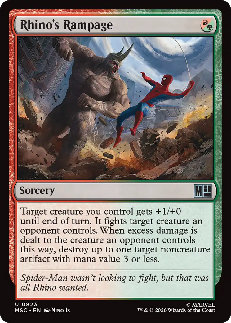 Rhino's Rampage [Marvel Super Heroes Commander] | Boutique FDB TCG