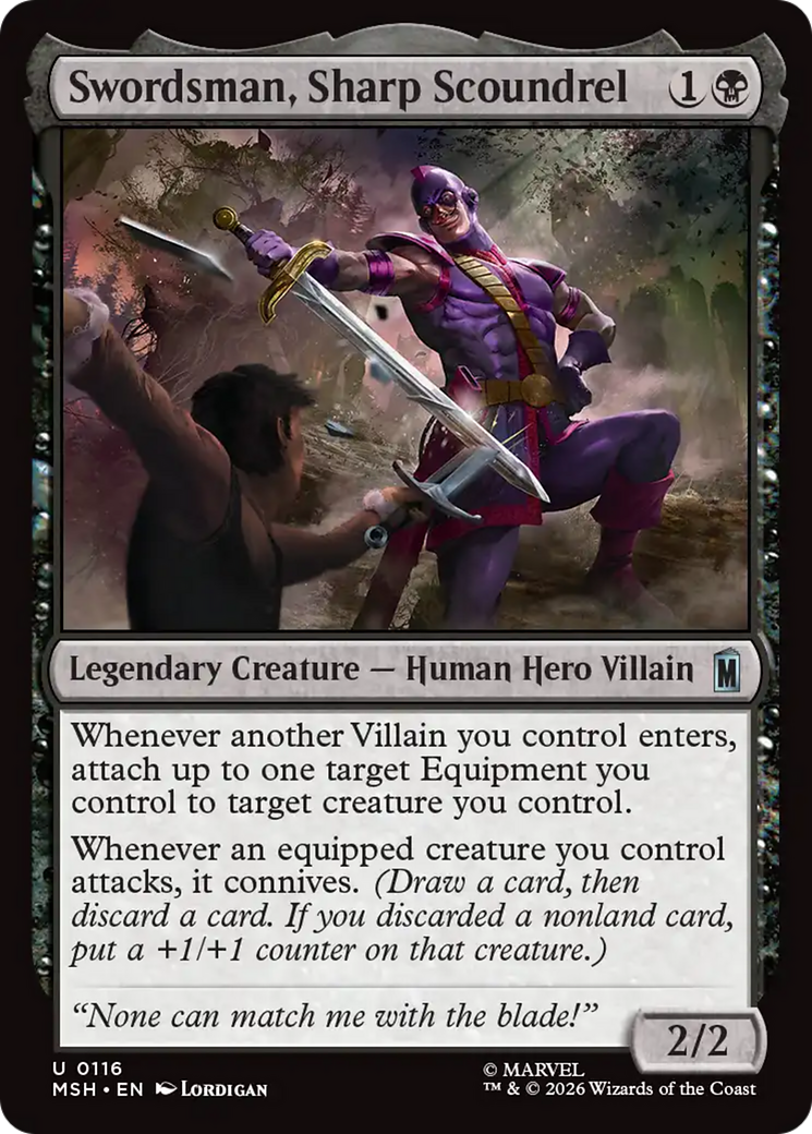 Swordsman, Sharp Scoundrel [Marvel Super Heroes] | Boutique FDB TCG