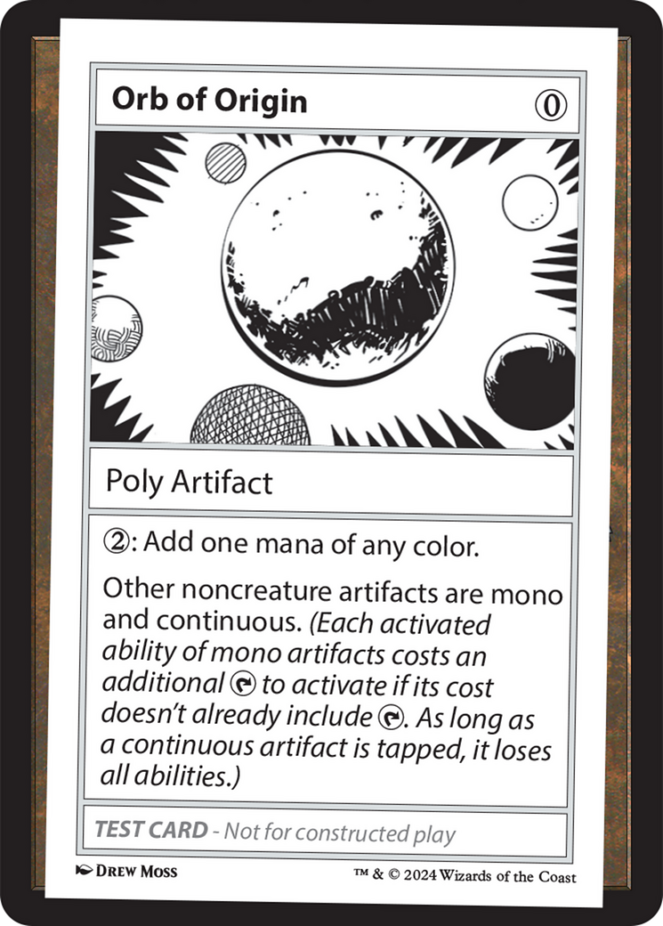 Orb of Origin [Mystery Booster 2 Playtest Cards] | Boutique FDB TCG