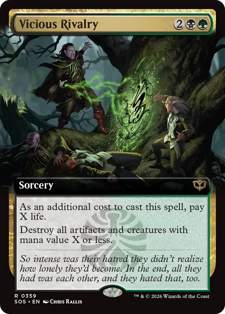 Vicious Rivalry (Extended Art) [Secrets of Strixhaven] | Boutique FDB TCG