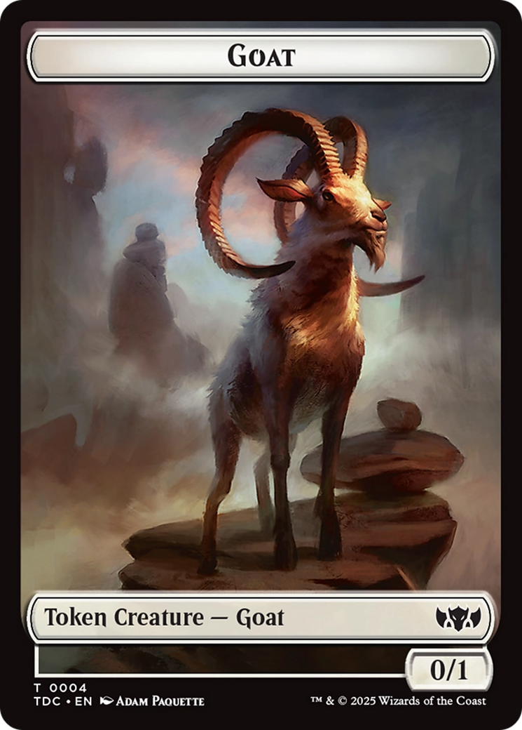 Plant // Goat Double-Sided Token [Tarkir: Dragonstorm Commander Tokens] | Boutique FDB TCG