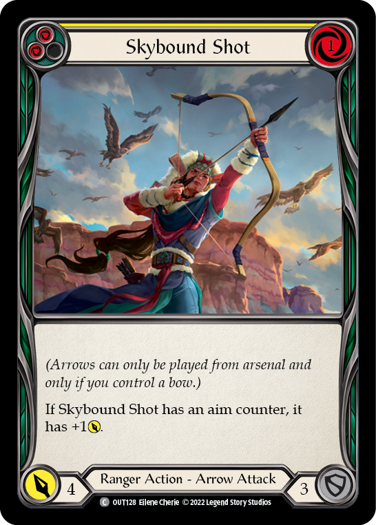 Skybound Shot (Yellow) [OUT128] (Outsiders)  Rainbow Foil | Boutique FDB TCG