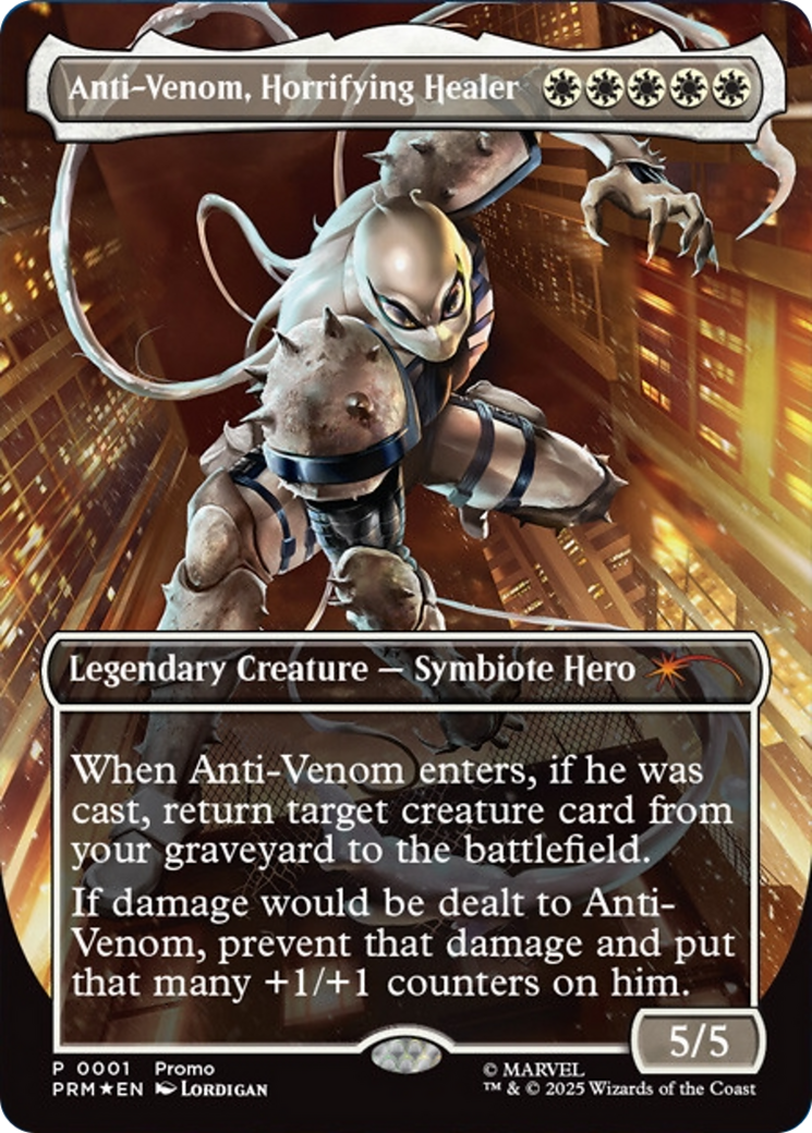 Anti-Venom, Horrifying Healer (Borderless) [Media Promos] | Boutique FDB TCG