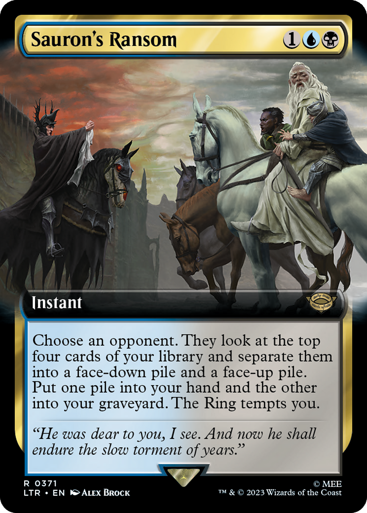 Sauron's Ransom (Extended Art) [The Lord of the Rings: Tales of Middle-Earth] | Boutique FDB TCG