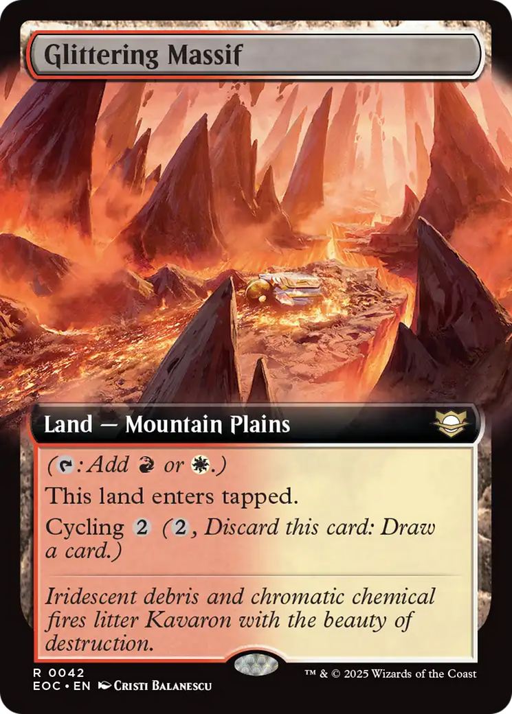 Glittering Massif (Extended Art) [Edge of Eternities Commander] | Boutique FDB TCG