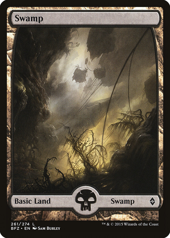 Swamp (261) (Full Art) [Battle for Zendikar] | Boutique FDB TCG