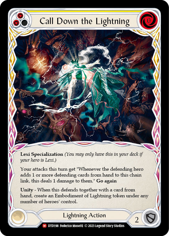 Call Down the Lightning [DTD198] (Dusk Till Dawn)  Rainbow Foil | Boutique FDB TCG
