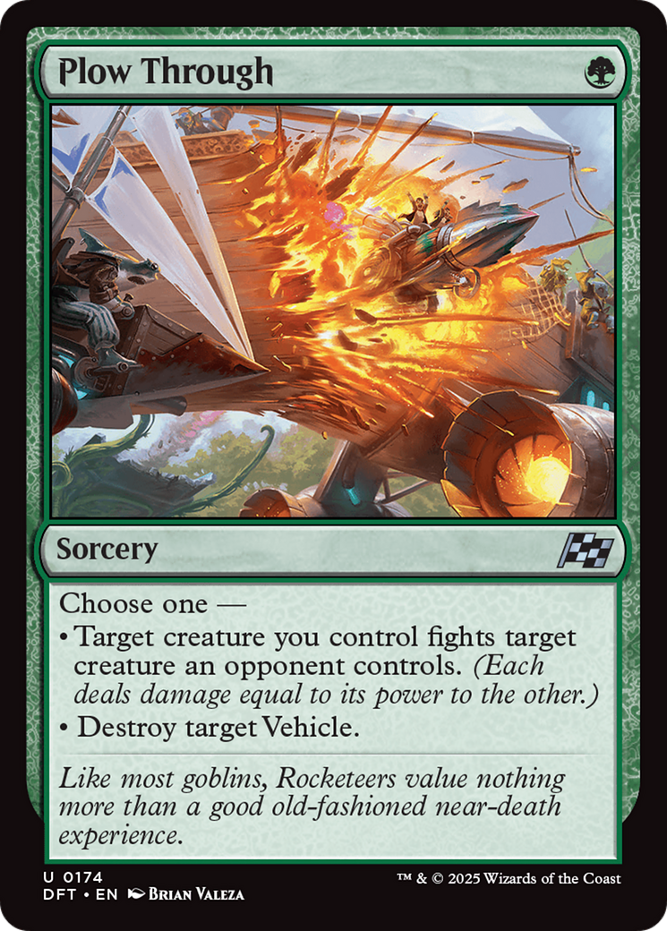 Plow Through [Aetherdrift] | Boutique FDB TCG