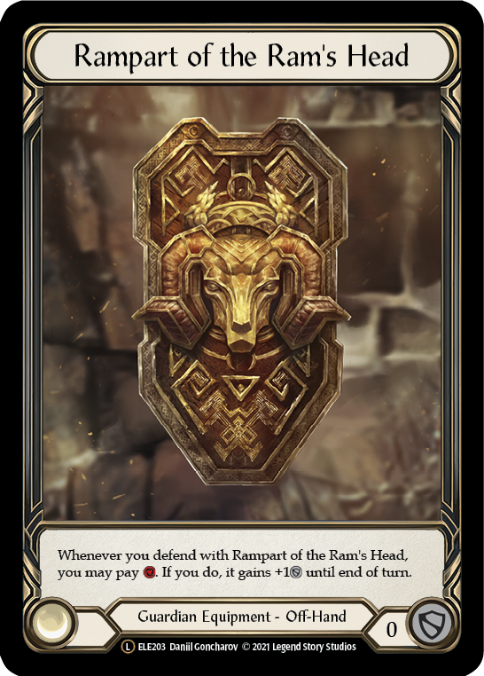 Rampart of the Ram's Head [U-ELE203] (Tales of Aria Unlimited)  Unlimited Rainbow Foil | Boutique FDB TCG