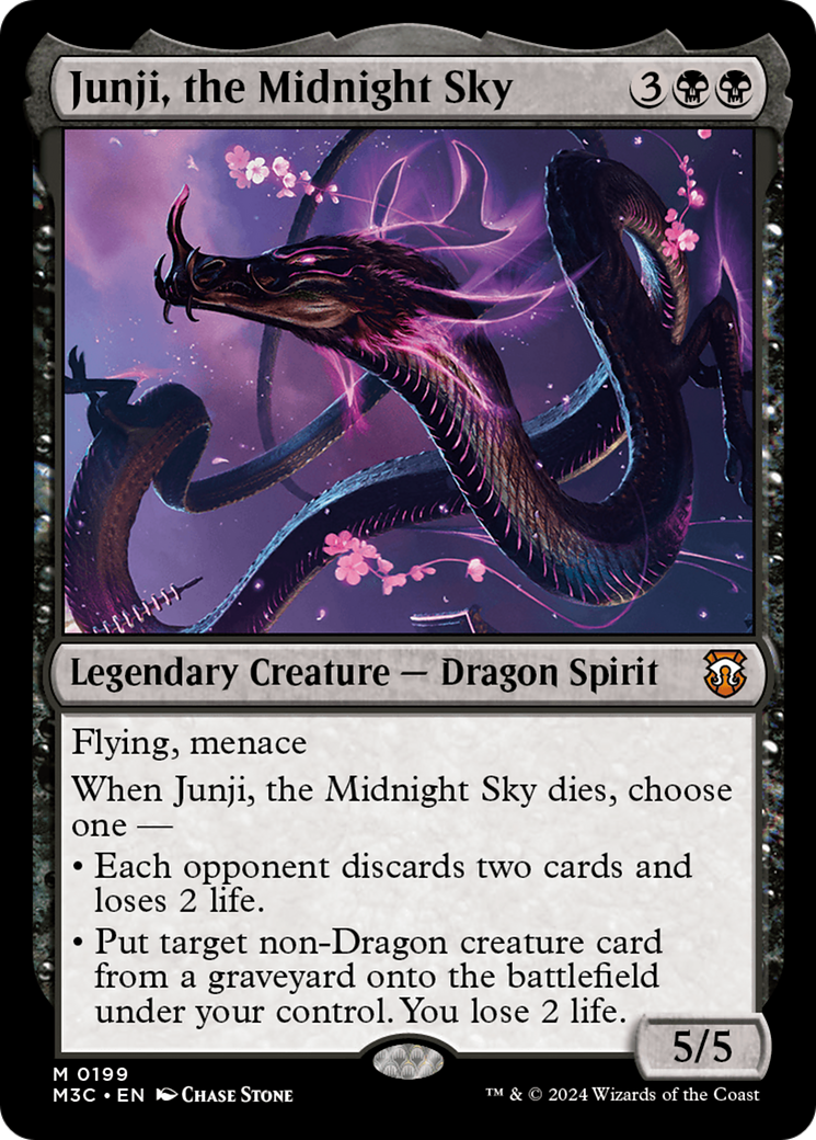 Junji, the Midnight Sky (Ripple Foil) [Modern Horizons 3 Commander] | Boutique FDB TCG