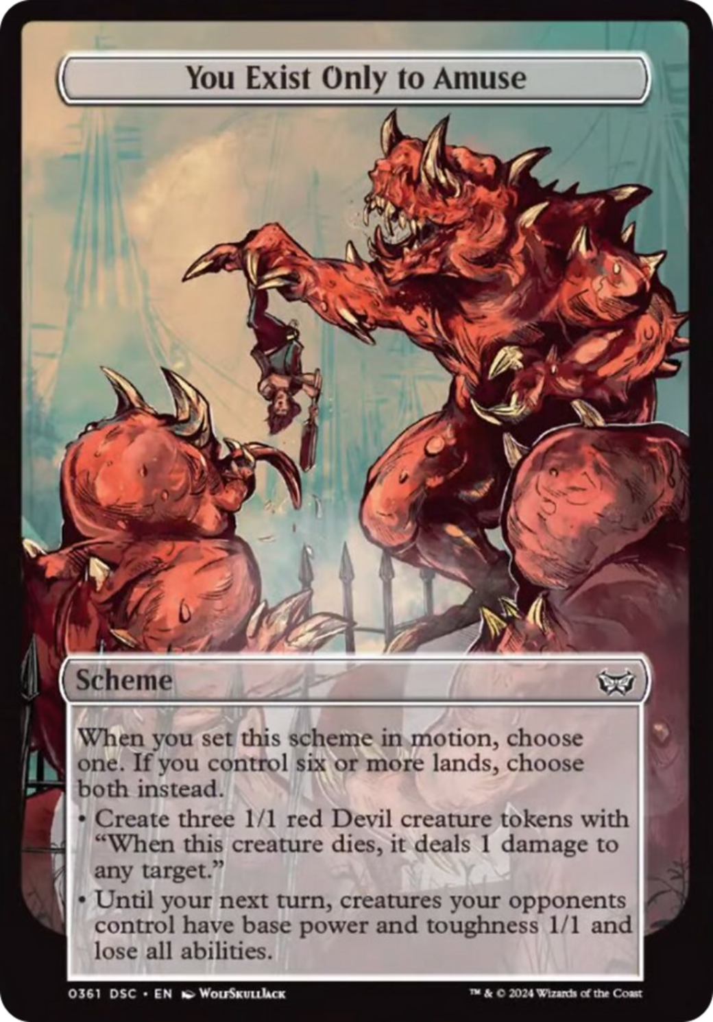 You Exist Only to Amuse (Full Art) [Duskmourn: Archenemy] | Boutique FDB TCG