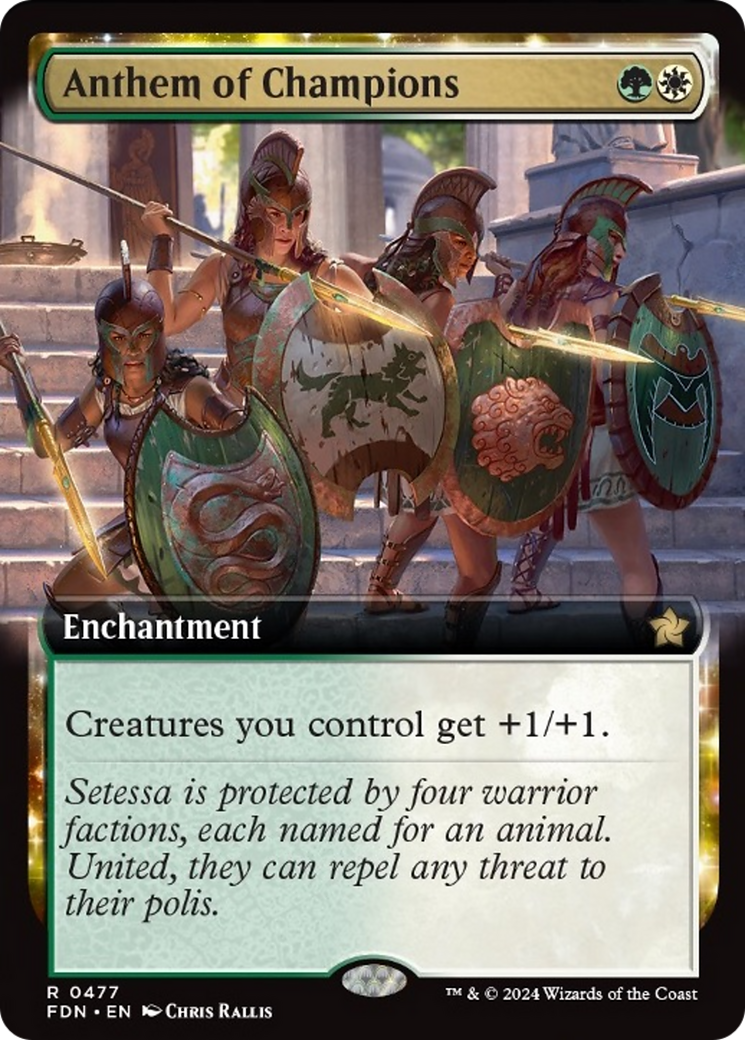 Anthem of Champions (Extended Art) [Foundations] | Boutique FDB TCG