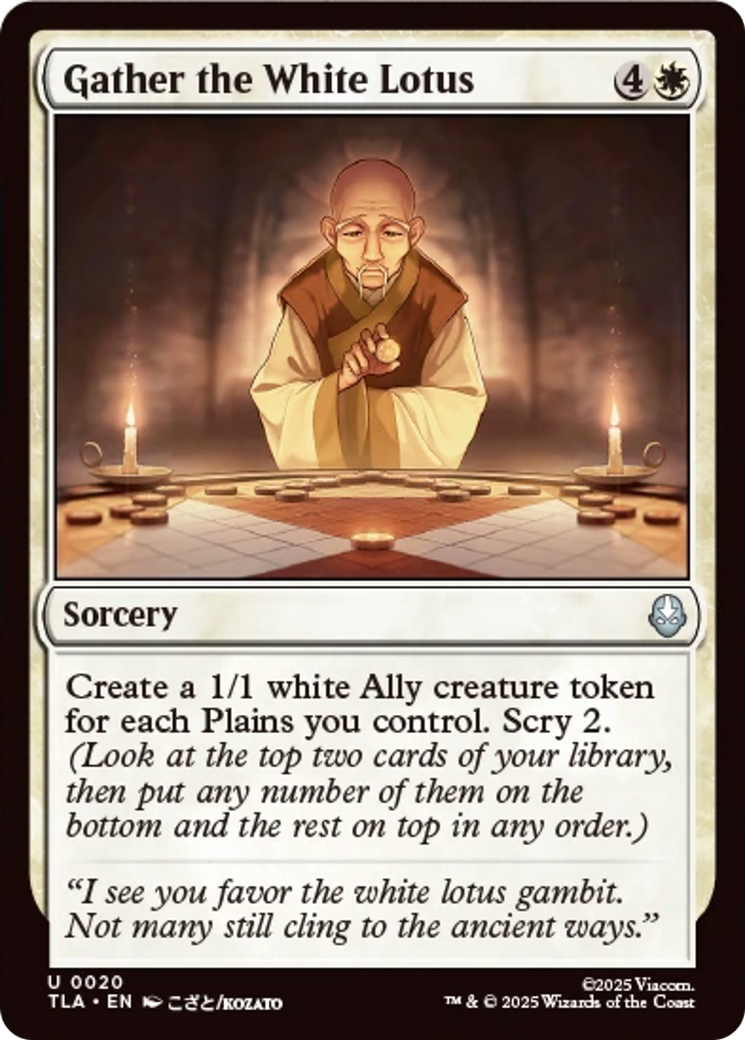 Gather the White Lotus [Avatar: The Last Airbender] | Boutique FDB TCG