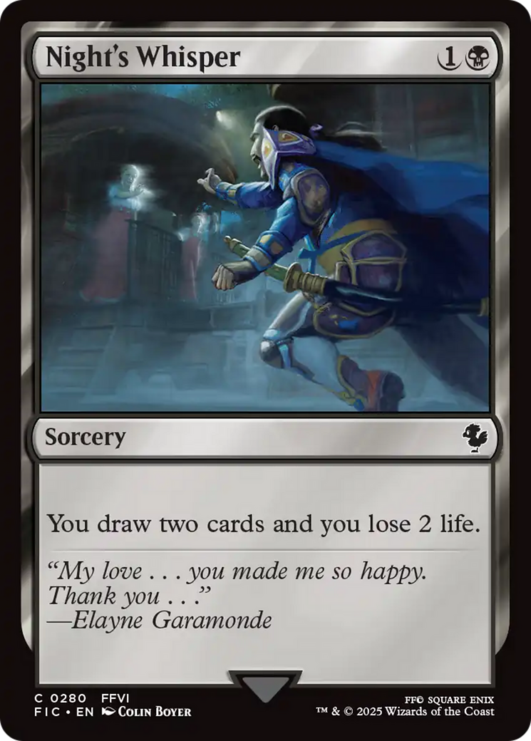 Night's Whisper [FINAL FANTASY Commander] | Boutique FDB TCG