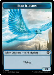 Bird Illusion // Elemental (0014) Double-Sided Token [Outlaws of Thunder Junction Commander Tokens] | Boutique FDB TCG