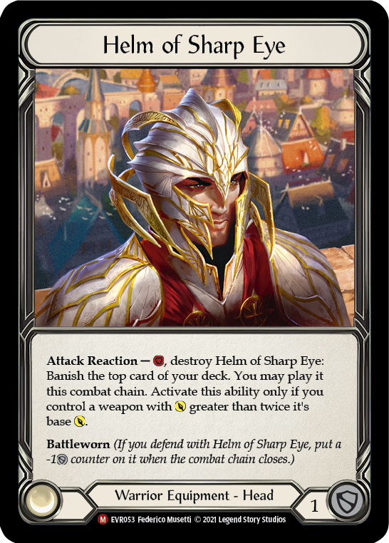 Helm of Sharp Eye [EVR053] (Everfest)  1st Edition Cold Foil | Boutique FDB TCG
