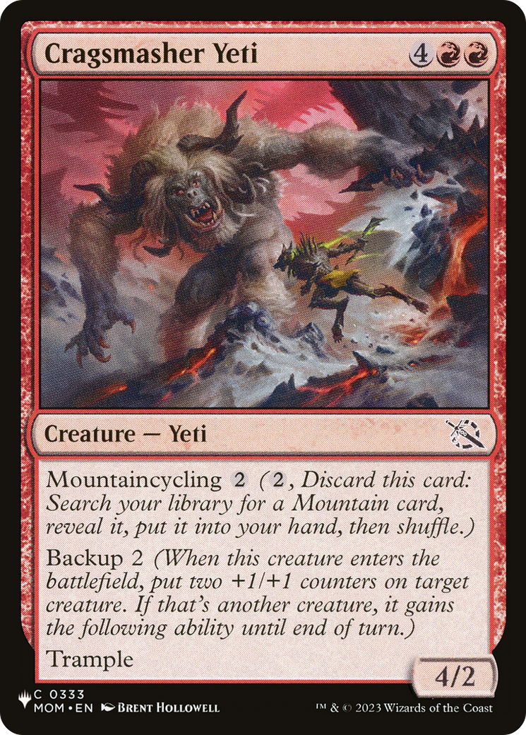 Cragsmasher Yeti [The List] | Boutique FDB TCG