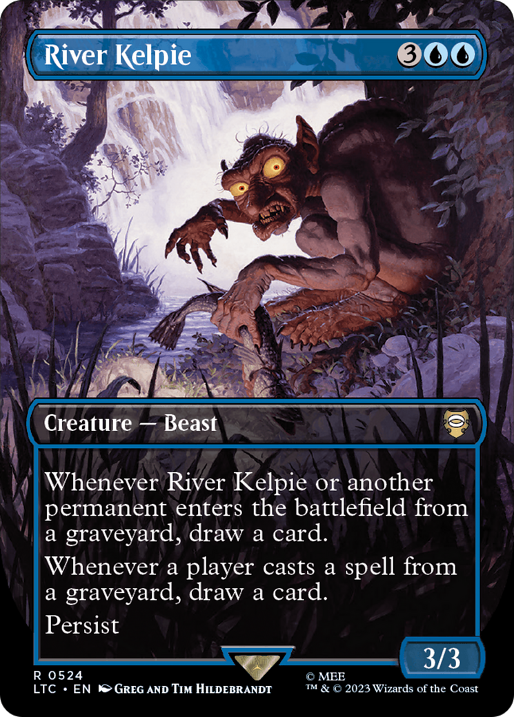 River Kelpie (Borderless) [The Lord of the Rings: Tales of Middle-Earth Commander] | Boutique FDB TCG