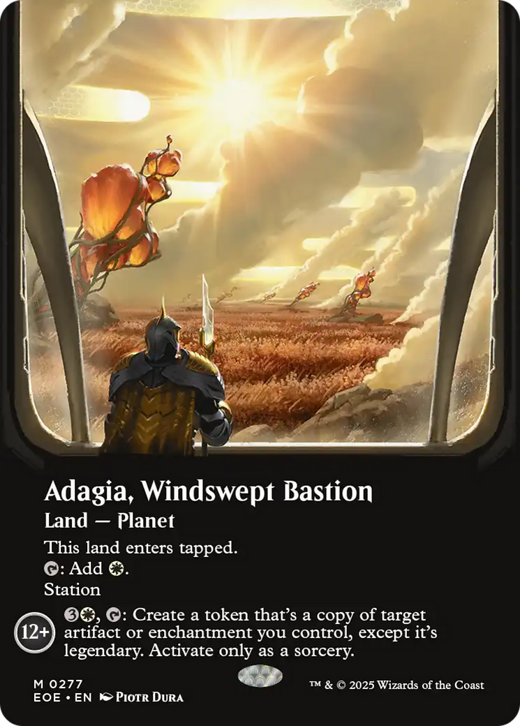 Adagia, Windswept Bastion (Borderless) [Edge of Eternities] | Boutique FDB TCG