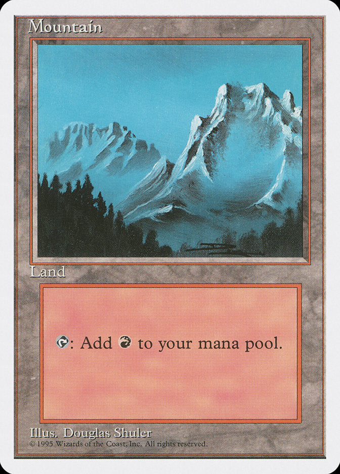 Mountain (Snow Top / Highest Point on Right) [Fourth Edition] | Boutique FDB TCG