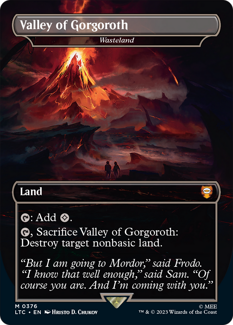 Valley of Gorgoroth - Wasteland [The Lord of the Rings: Tales of Middle-Earth Commander] | Boutique FDB TCG