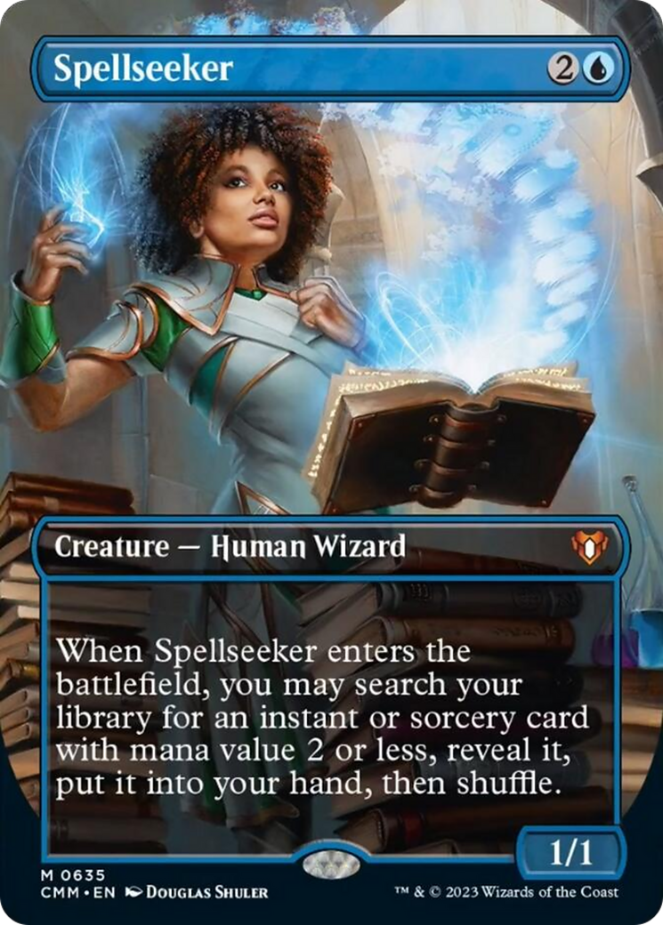 Spellseeker (Borderless Alternate Art) [Commander Masters] | Boutique FDB TCG