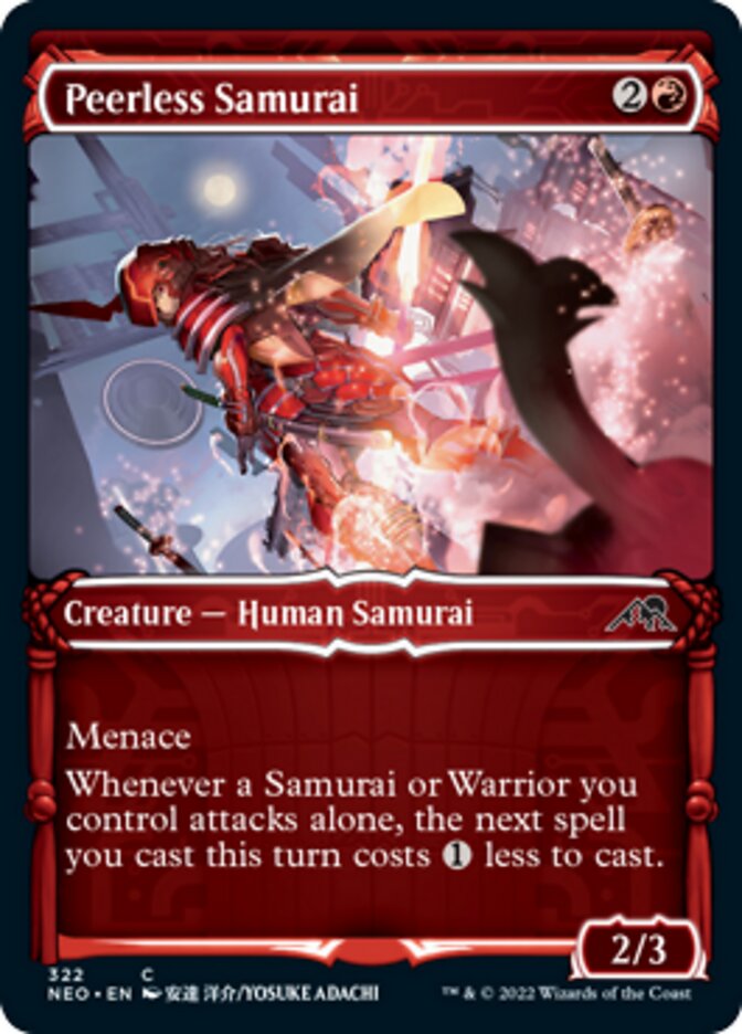 Peerless Samurai (Showcase Samurai) [Kamigawa: Neon Dynasty] | Boutique FDB TCG