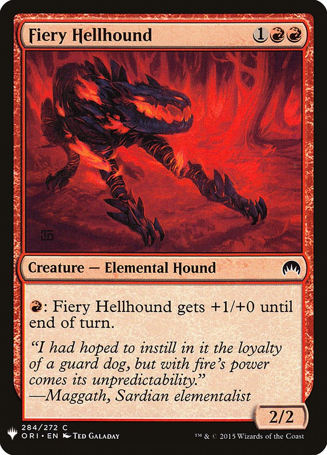 Fiery Hellhound [Mystery Booster] | Boutique FDB TCG