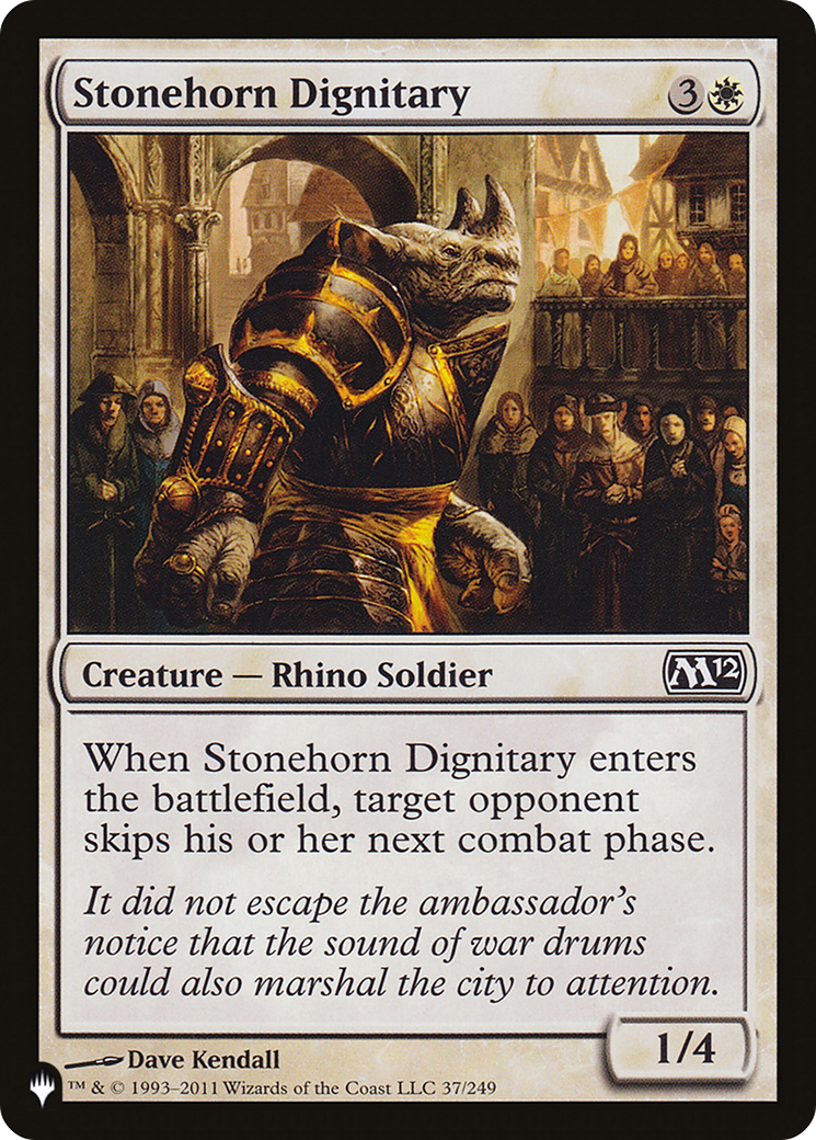 Stonehorn Dignitary [The List Reprints] | Boutique FDB TCG