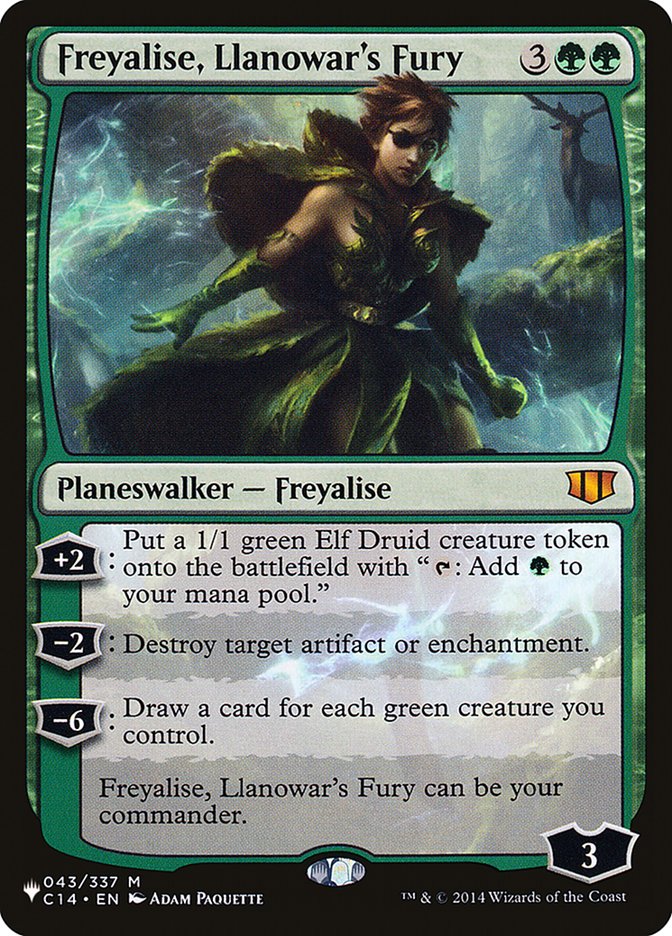 Freyalise, Llanowar's Fury [The List] | Boutique FDB TCG