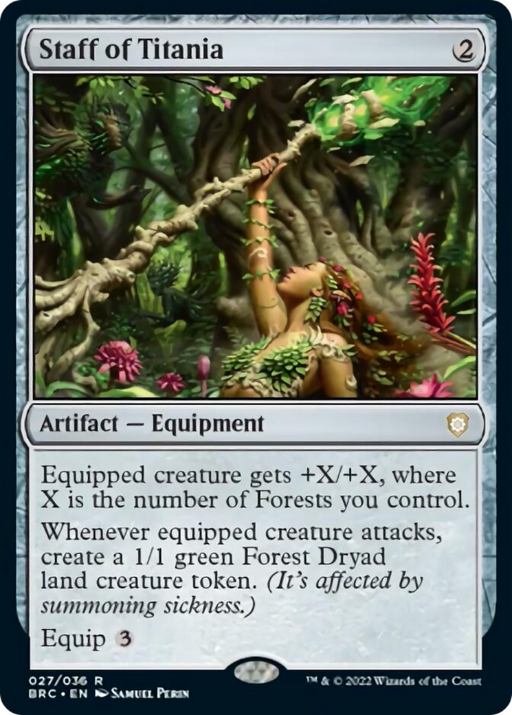 Staff of Titania [The Brothers' War Commander] | Boutique FDB TCG
