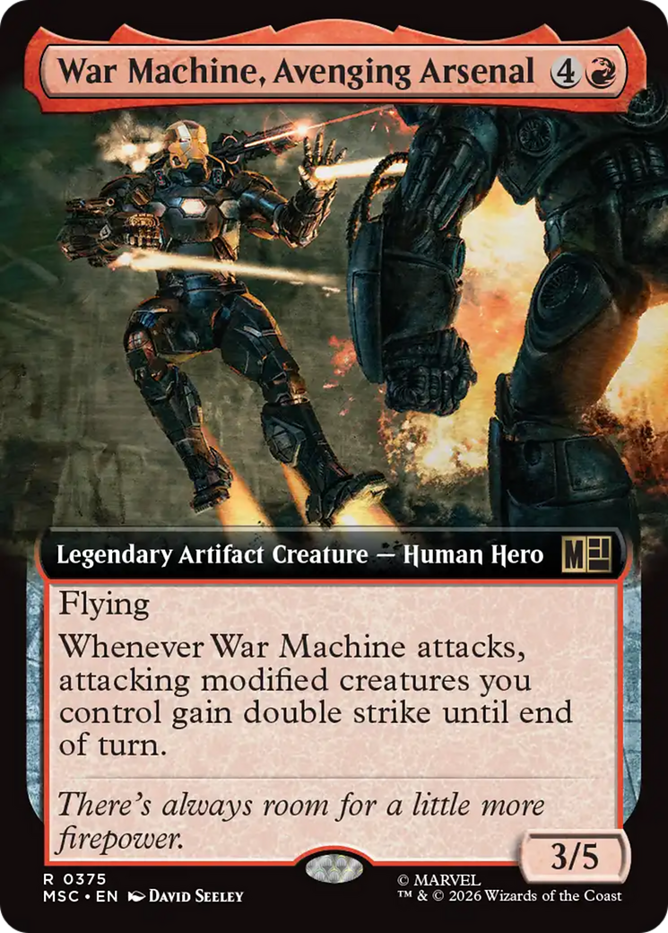 War Machine, Avenging Arsenal (Extended Art) [Marvel Super Heroes Commander] | Boutique FDB TCG