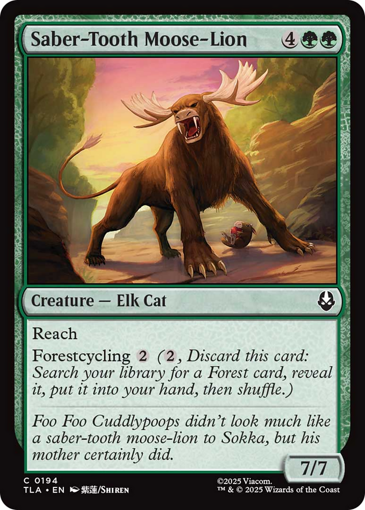 Saber-Tooth Moose-Lion [Avatar: The Last Airbender] | Boutique FDB TCG