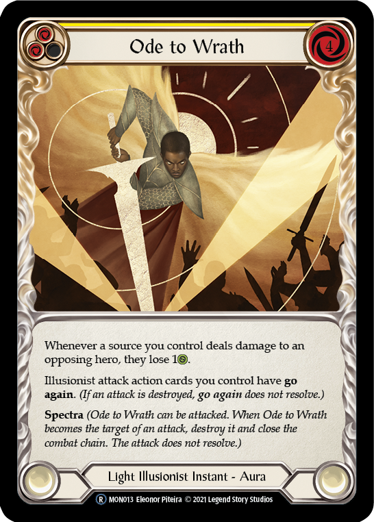 Ode to Wrath [U-MON013] (Monarch Unlimited)  Unlimited Normal | Boutique FDB TCG
