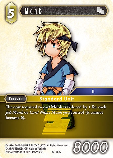 Monk [Opus XIII: Crystal Radiance] | Boutique FDB TCG