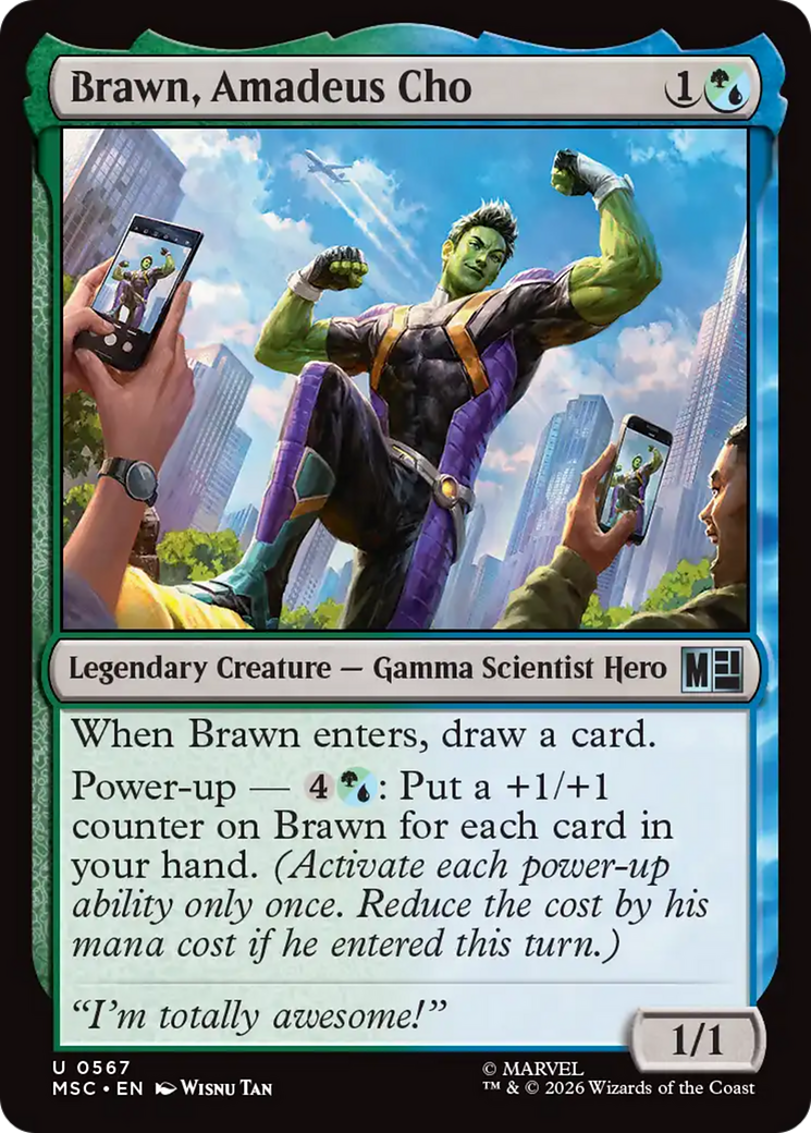 Brawn, Amadeus Cho [Marvel Super Heroes] | Boutique FDB TCG
